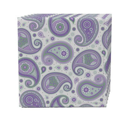 Cotton Twill Paisley Square Napkin