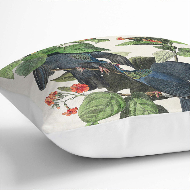 Square Throw Cushion, 40cm H x 40cm W x 15cm D, White
