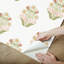Double rouleau floral Peel & Stick-101899986