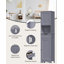 Armoire de rangement autoportante haute de 67 po avec tablettes réglables et porte magnétique Zoe-Leigh-358484256