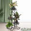 4 pots de fleurs arrondis en métal