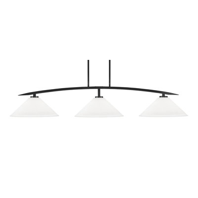 Lampe de table en mousseline 3 lumières kurve