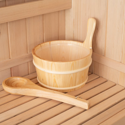 Durasage Wood Ladle & Bucket Set