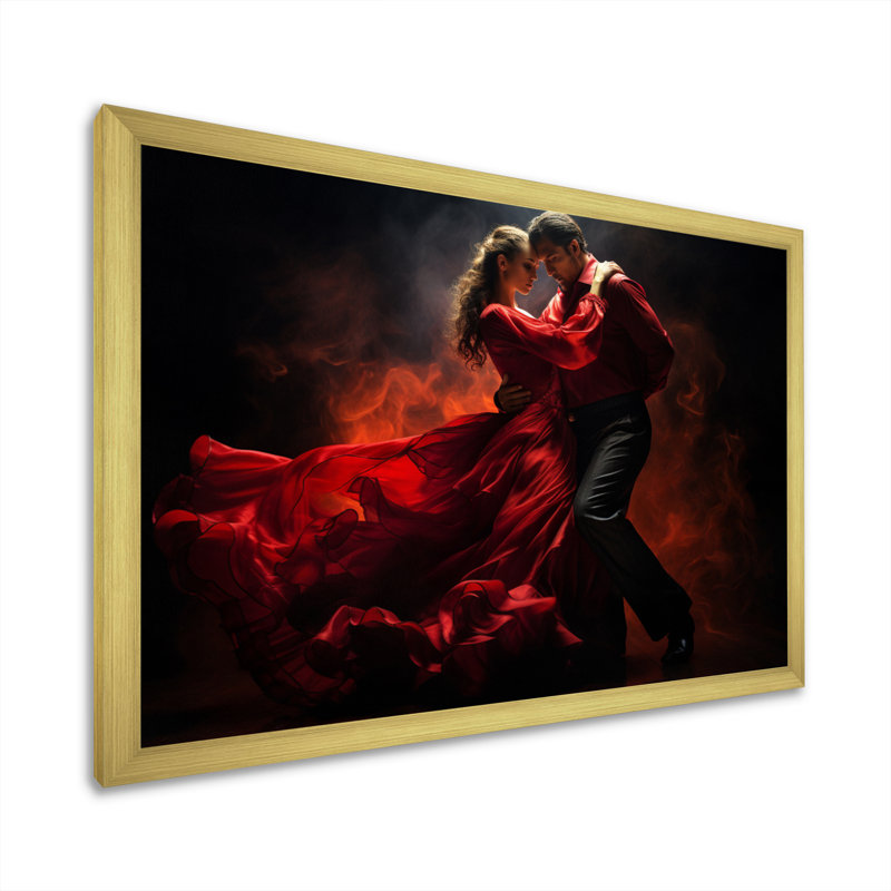 «South America Tango Passion II - Autres pays», art mural, H 24 po x l 32 po x P 1 po, Cadre doré simple
