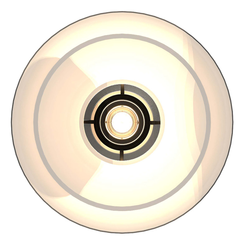 Quesada 1-Light Indoor Brushed Nickel Hanging Pendant with Lighthouse Inspired Bowl and Clear Glass, Brushed Nickel