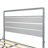 Queen Bed Frame with Storage Headboard and  LED Lights Metal Platform with Charging Station