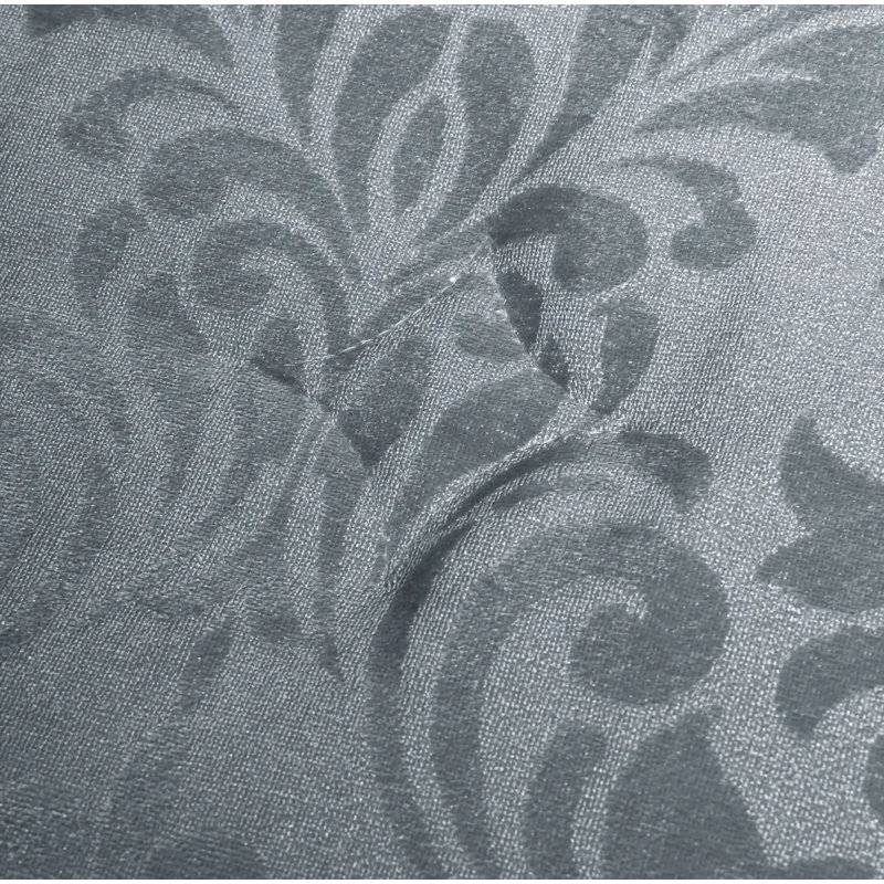 Polyester Floral Bedspread with Pillow Shams, Double Bedspread + 2 Standard Shams, Grey
