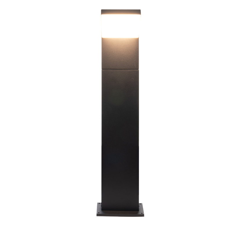 Matte Black Aluminum LED Pathway Bollard Light, 31.5" Height