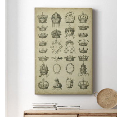 Heraldic Crowns and Coronets III - peinture sur toile tendue