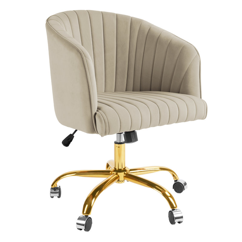 Chaise de bureau Caleia, Abricot