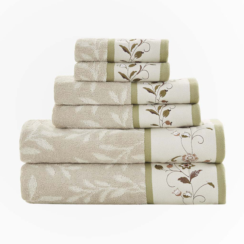 100% Cotton Midweight Jacquard Mulit-Size Set, Green