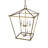 8 - Light Gold Lantern Pendant
