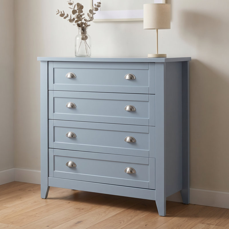 Commode 4 tiroirs Haven, Bleu