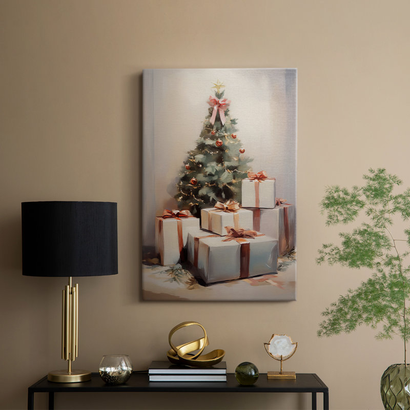 Art des Fêtes de Noël - série 2-XV - galerie Cavas sur mesure, H 18 po x l 12 po