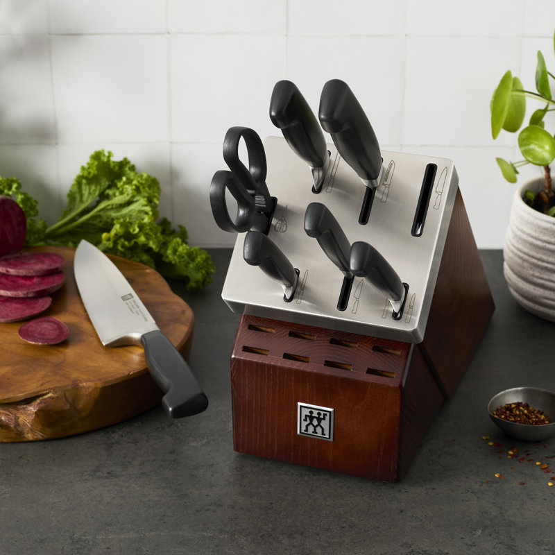 Zwilling Four Star 8-piece Self-Sharpening Block Set