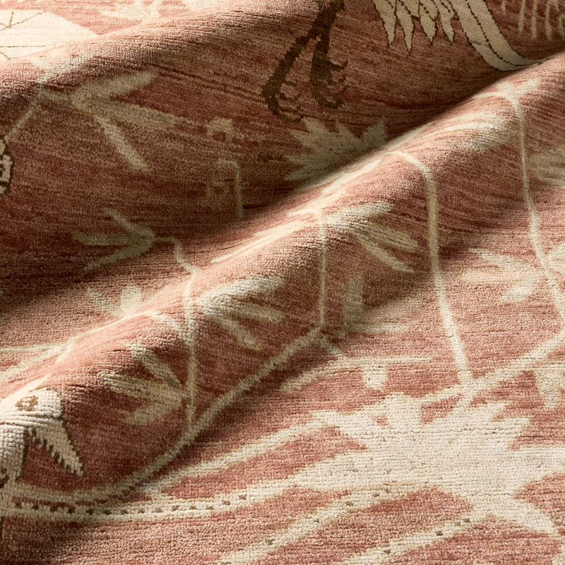 Jaipur Living Plumari Handknotted Transitional Red Area Rug (6'X9'), Rectangle 6' x 9'
