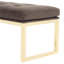 Banc d'appoint en velours Dahlia - Chocolat