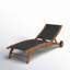 Outdoor Teak Chaise Lounge-2022375428