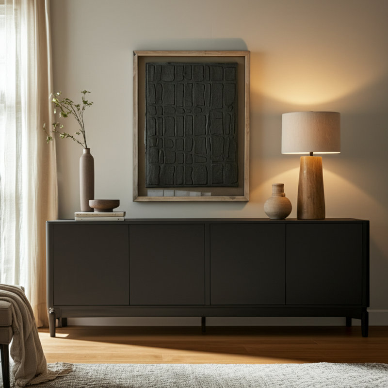 Aelani Casual Home Framed Art Featuring Wood Frame With Glass Cover And Backing - Decorative Wall Framed Artwork Embracing Relaxed Style And Durable Materials For Contemporary Interiors