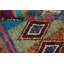 Tapis multicolore en laine noué à la main 4 pi 11 po x 8 pi 7 po One-of-a-Kind