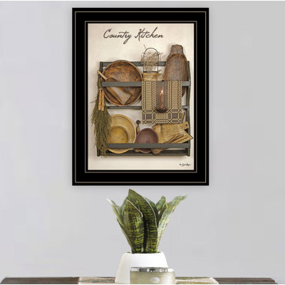 «Country Kitchen», art mural encadré pour le salon, décoration murale par Susie Boyer