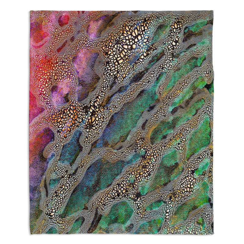 Hand Woven Throw Blanket, 51" x 60"