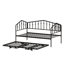 Lit de jour avec lit gigogne ajustable, double l'espace d'accueil des invités grâce à sa construction stable et durable.-1998365309