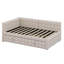 Structure de lit double pleine grandeur avec lit gigogne escamotable et lit de jour extensible en forme de L avec grilles-1522770543