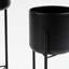 Set of 2 Metal Planters on Stands-1835206419