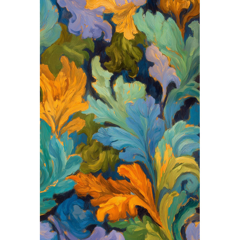 Papier peint floral abstrait