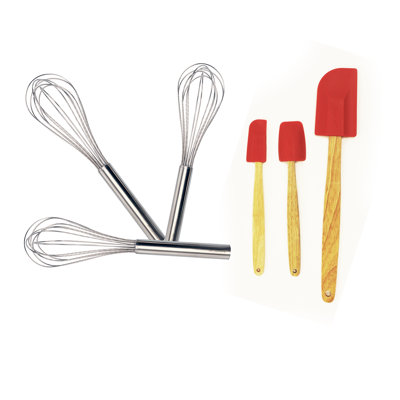 BergHOFF 6 Piece Studio Spatula and Whisk Set