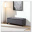 Banc de rangement en lin capitonné-683682703
