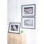 Décoration murale en corde de 30 po x 24 po avec cadre noir, 3 pièces pour le salon, la chambre à coucher, le bureau, l'entrée, blanc et noir, plastique