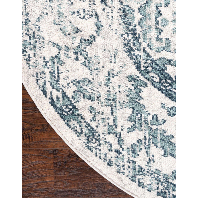 Endel Abstract Indoor Rug, Round 5'