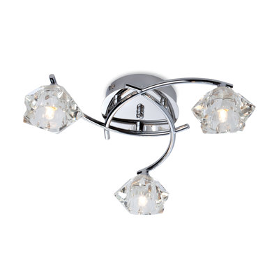 Clara Glass Semi Flush Mount
