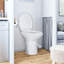 Toilette allongée une pièce (siège inclus)