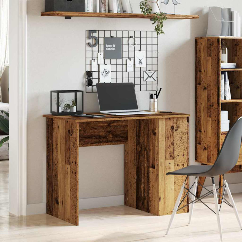 Justinich Computer Desk, Old Wood