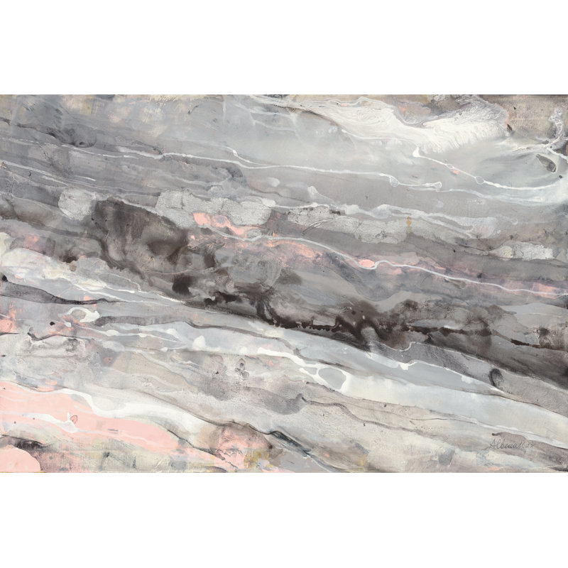 Albaster Blush par Albena Hristova - peinture sur toile tendue, H 12 po x l 18 po, Non, Toile avec cadre flottant en érable