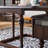 American retro square solid wood coffee table