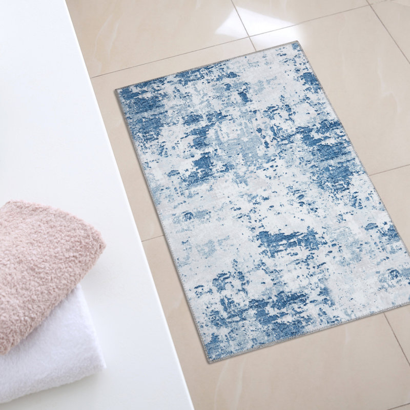 Cou Washable Abstract Rug, Rectangle 3' x 5'