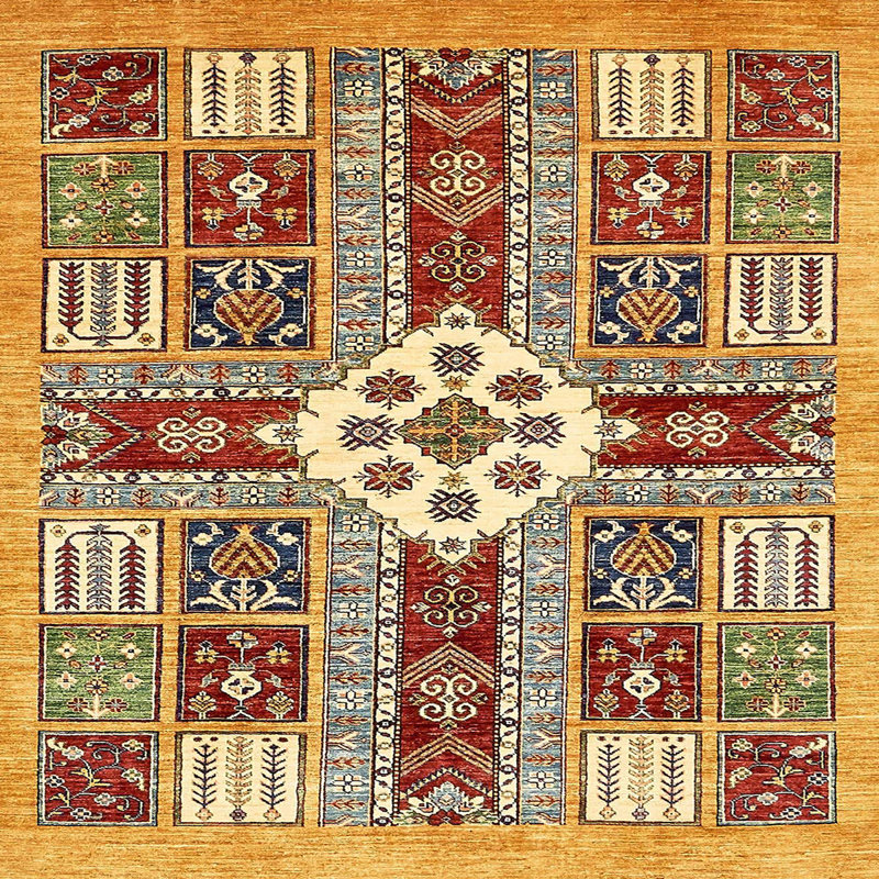 Patchwork Indoor Rug, Square 5'