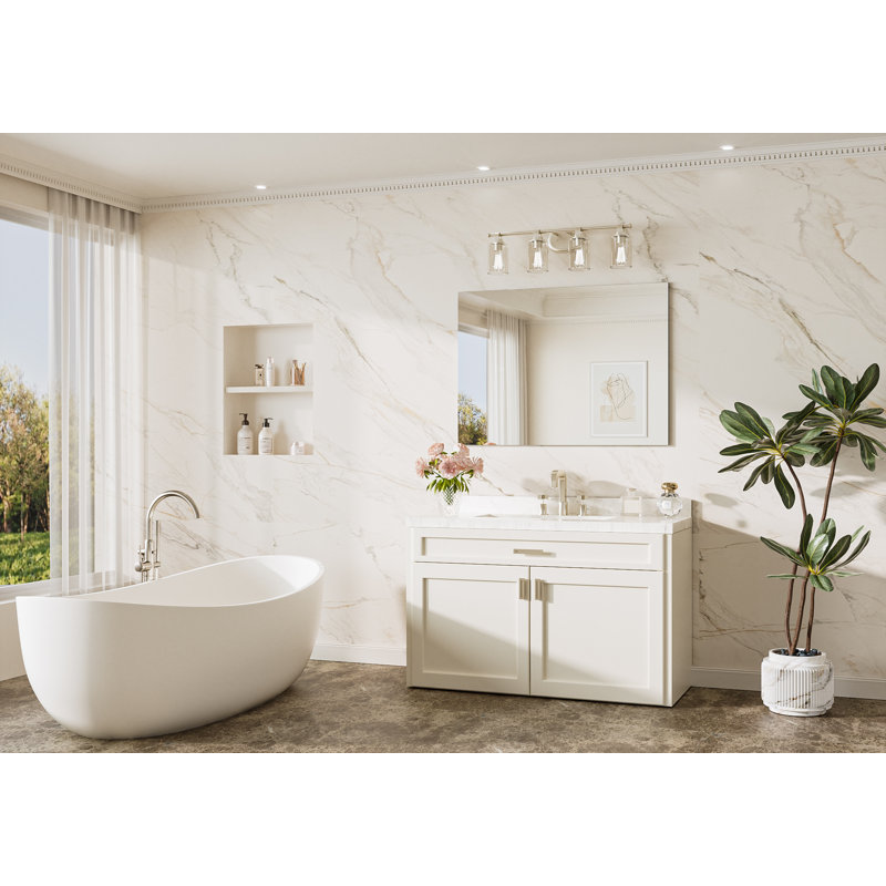 Miroir de salle de bain sans cadre, Rectangulaire, 30 po x 40 po