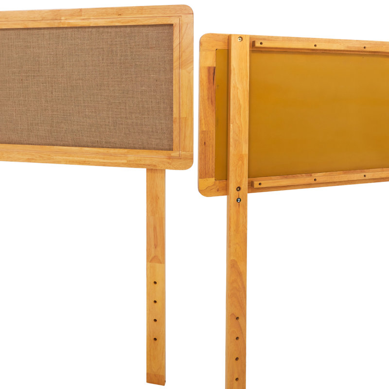 Anspach Solid Wood Bohemian Headboard for King Size Bed, King, Natural