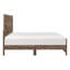 Mobilier de chambre à coucher rustique à panneau en bois 1pc, lit dans une boîte-1231848006-1231848005