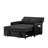 Velvet Sofa Bed with Two Pillows and Adjustable Backrest-255541185