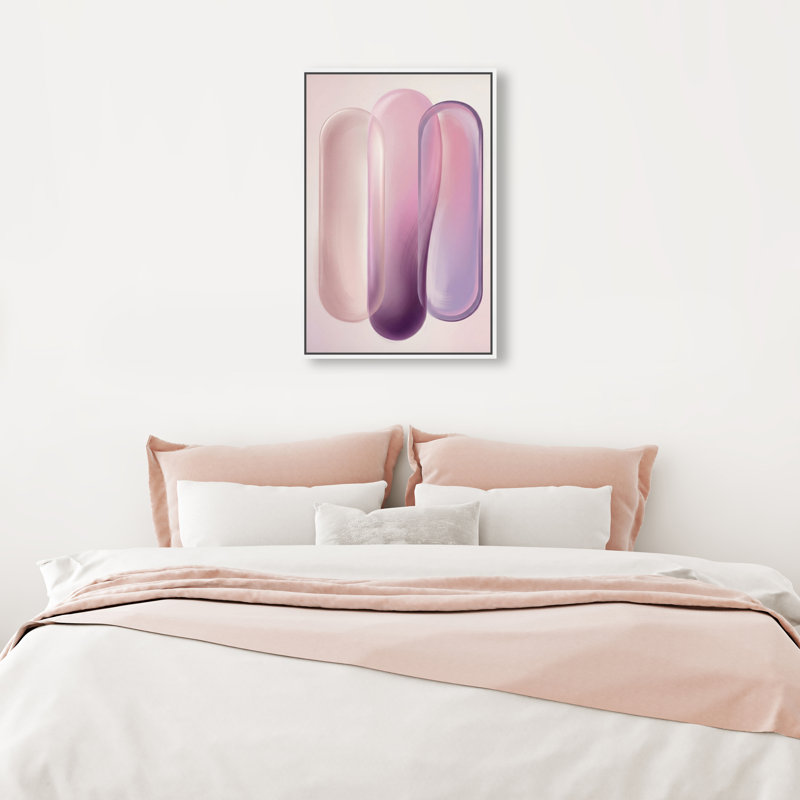 Berry Layers Print by Oliver Gal, 31"H x 21"W, White Floater Frame