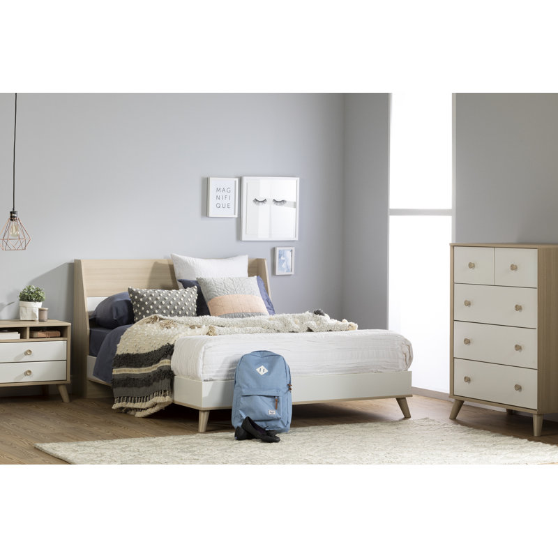 Rafferty Kids 5- Drawer Chest, Soft Elm/Pure White