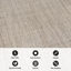 Tapis rayé beige texturé à rayures-710604