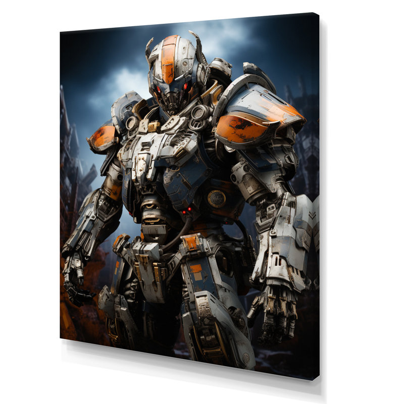 " Villian Transformer I ", Wrapped Canvas, 32" H x 16" W x 1" D