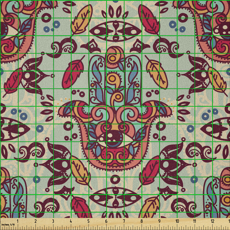 Dalane Ornamental Pattern Sketch Design Fabric